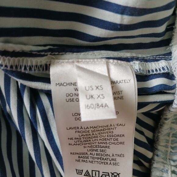 Anthropologie Women's Small Embroidered Smocked Crop Top Cotton Elastic Waist - Picture 11 of 16